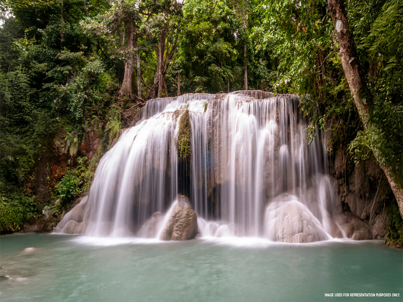 Cascading waterfall